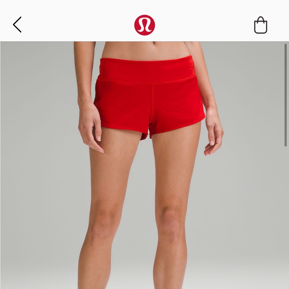 Speed up low-rise  shorts 2.5”